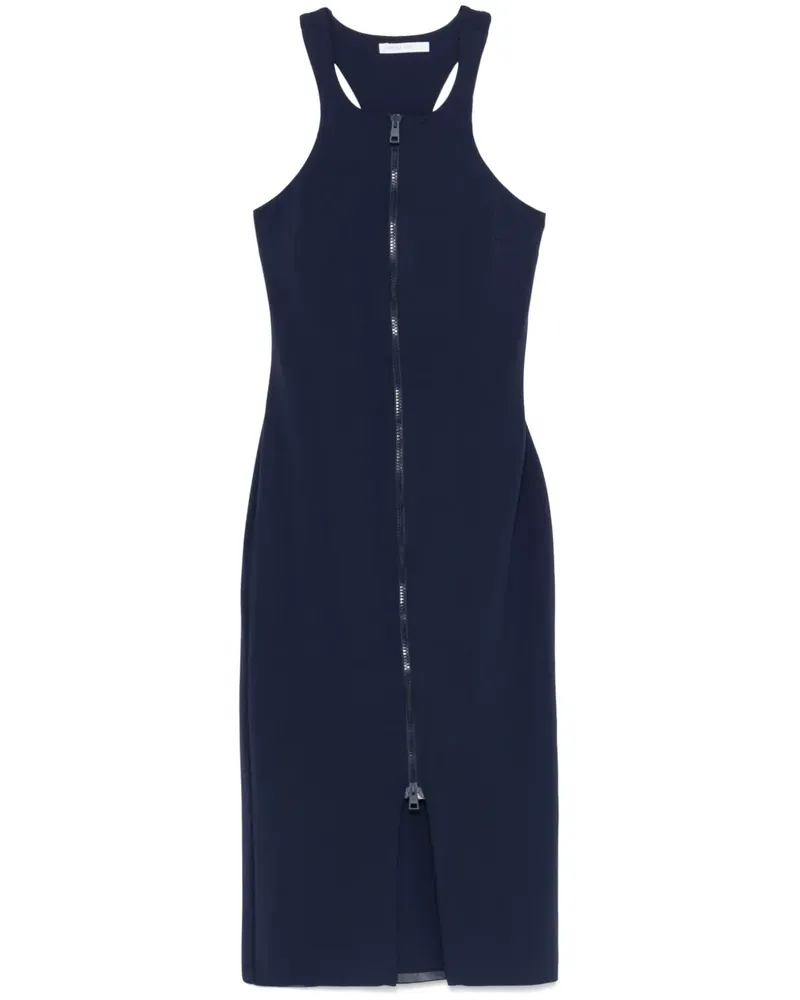 Patrizia Pepe Essential Midikleid aus Jersey - Blau Blau