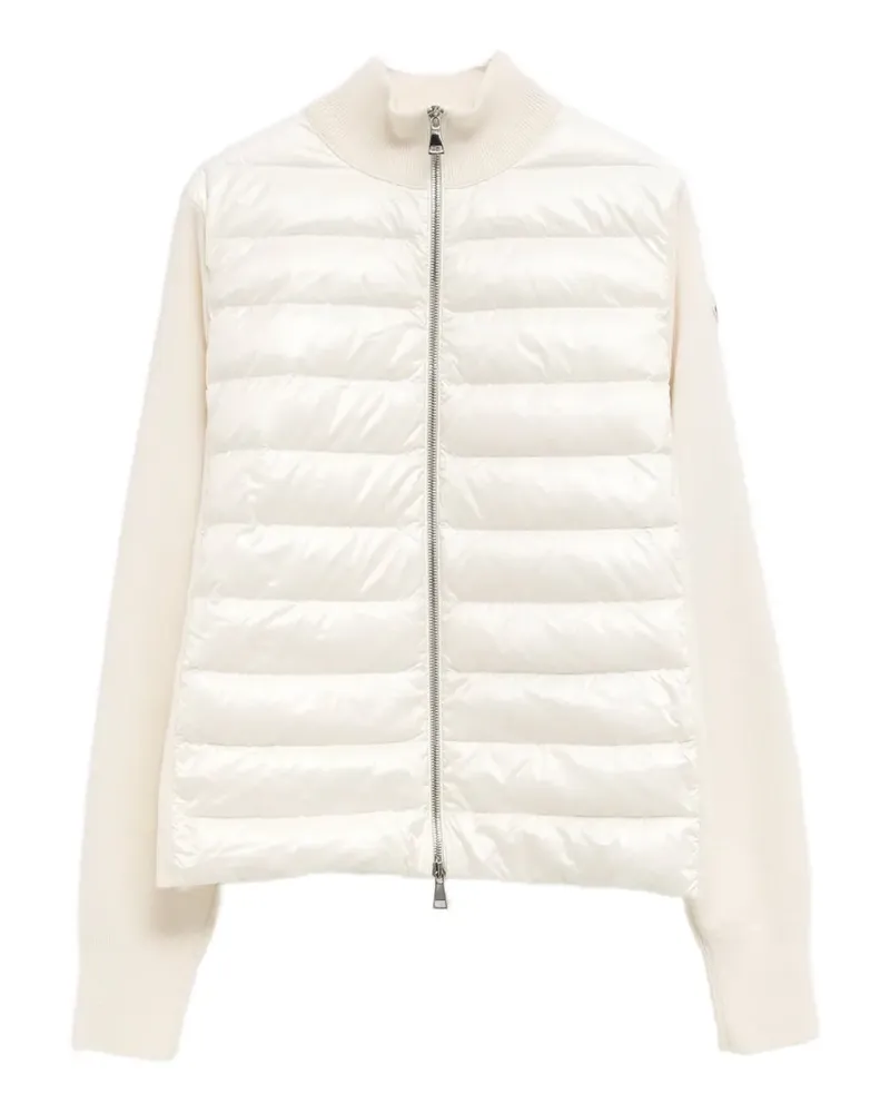 Moncler logo-patch padded jacket - Nude Nude
