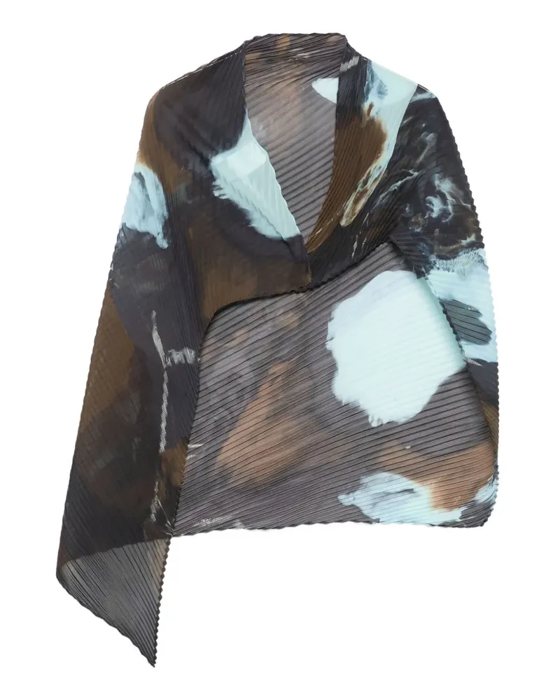 Issey Miyake Plissierter Schal - Braun Braun
