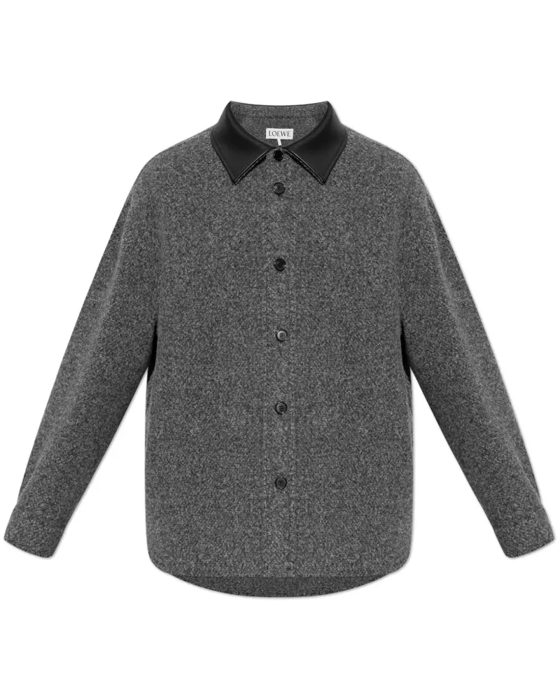 Loewe Hemd aus Kaschmir - Grau Grau