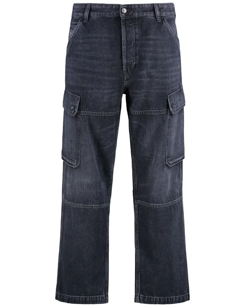Diesel D-Uty Cargo-Jeans - Grau Grau