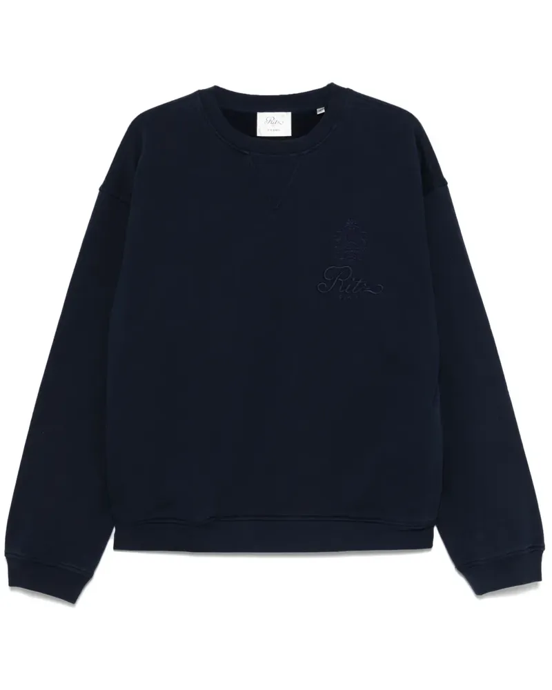 Frame Denim Sweatshirt mit Logo-Stickerei - Blau Blau