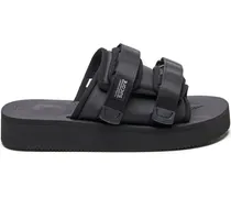 Sandalen mit Plateau - Schwarz