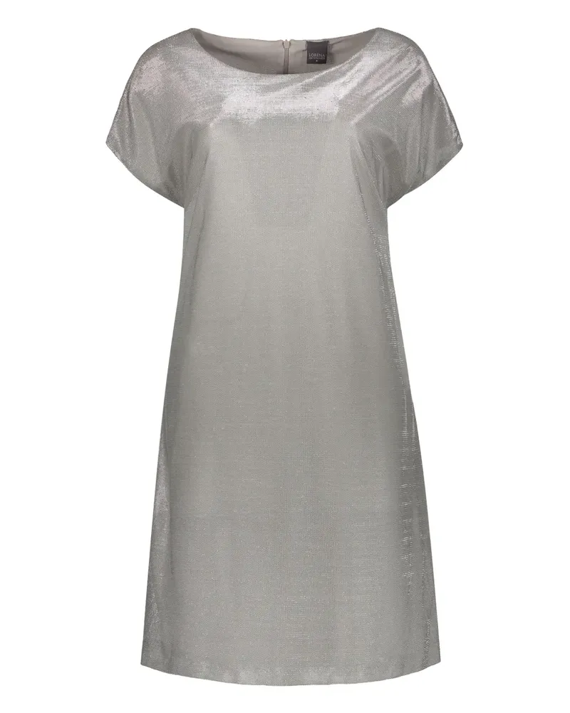 Lorena Antoniazzi Minikleid in Netz-Optik - Silber Silber