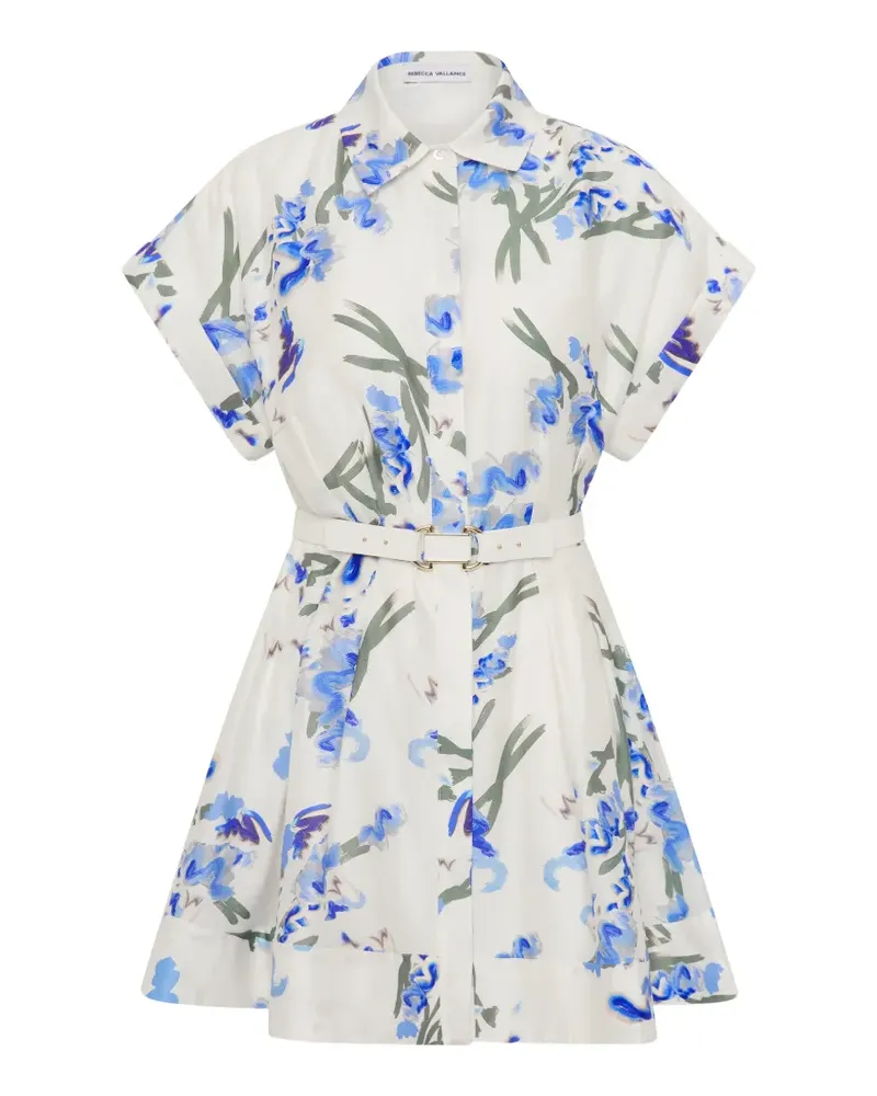 Rebecca Vallance Minikleid mit Blumen-Print - Weiß Weiß