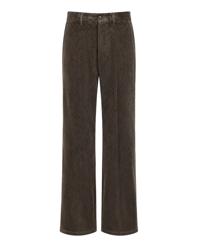 Société Anonyme Cordhose mit weitem Bein - Braun Braun