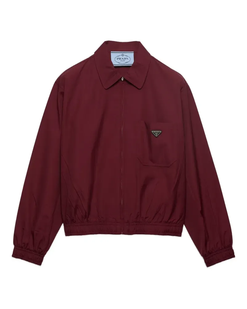 Prada Jacke aus Popeline - Rot Rot