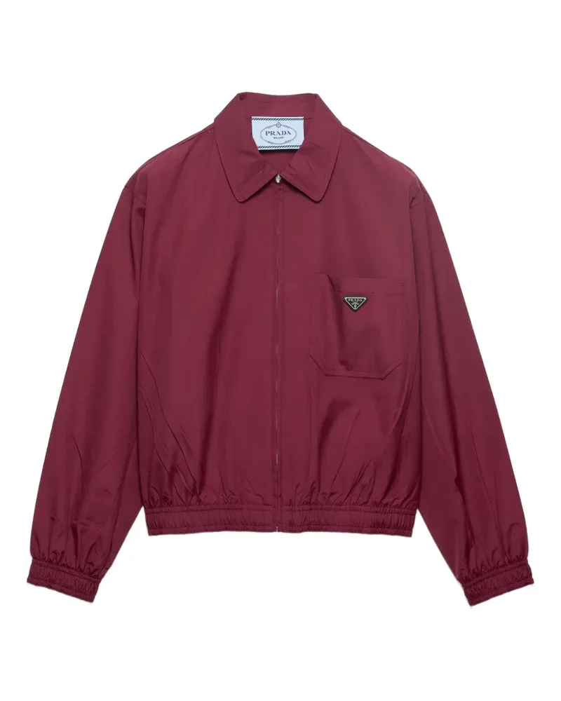 Prada Jacke aus Popeline - Rot Rot