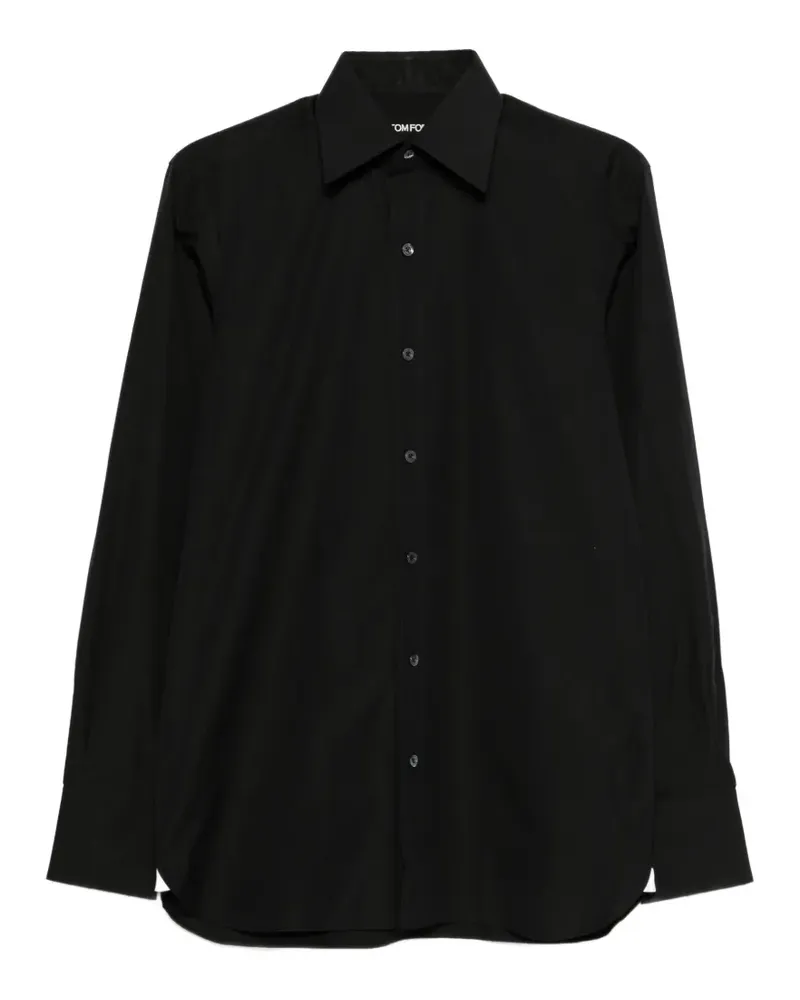 Tom Ford Klassisches Hemd - Schwarz Schwarz