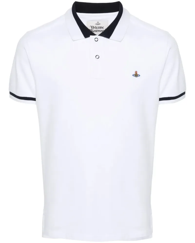 Vivienne Westwood Poloshirt mit Orb-Stickerei - Weiß Weiß