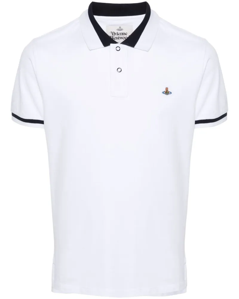 Vivienne Westwood Poloshirt mit Orb-Stickerei - Weiß Weiß