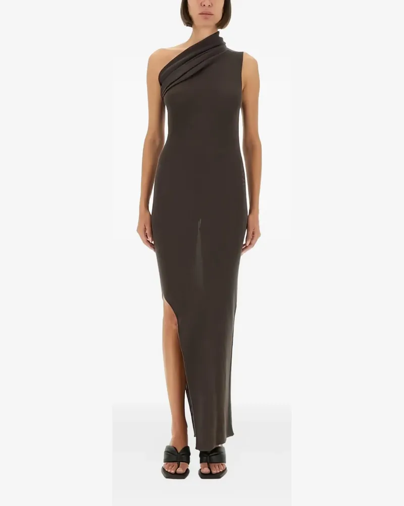 Rick Owens one-shoulder maxi dress - Grau Grau