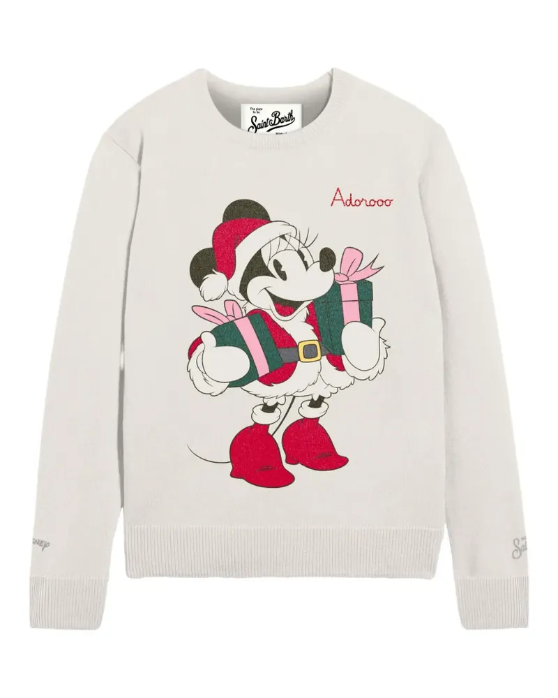 MC2 Saint Barth New Queen Mickey Mouse Pullover mit Intarsien-Muster - Nude Nude