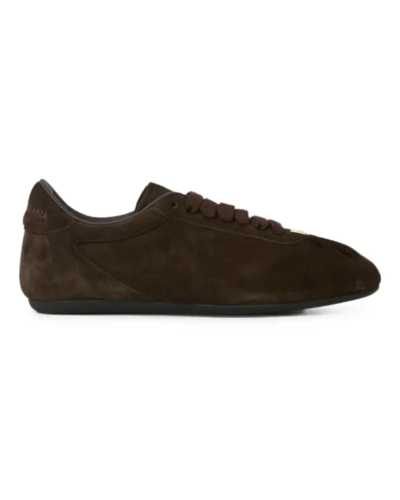 Dolce & Gabbana logo-appliqué sneakers - Braun Braun