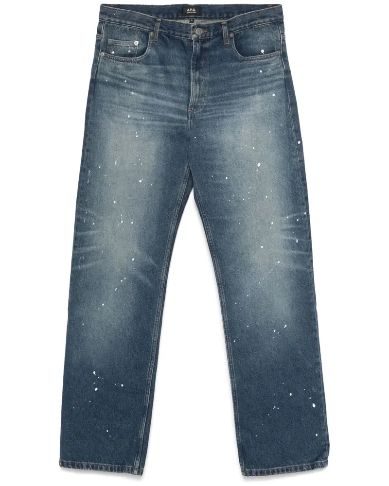 A.P.C. Relaxed Jeans Blau