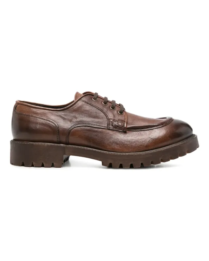 LEQARANT Derby-Schuhe mit Profilsohle - Braun Braun