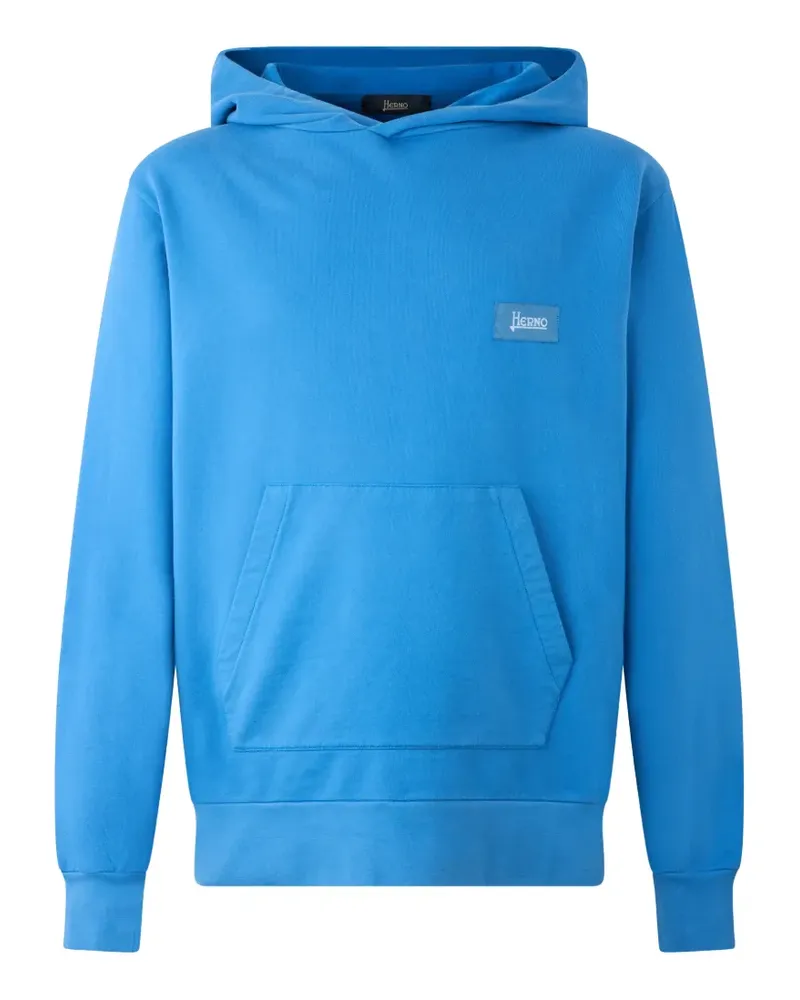 Herno long-sleeved hoodie - Blau Blau