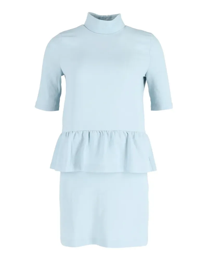 Ganni turtleneck mini dress - Blau Blau