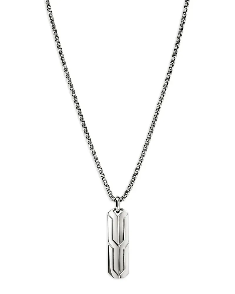John Hardy Halskette aus Sterlingsilber mit Anhänger Silber