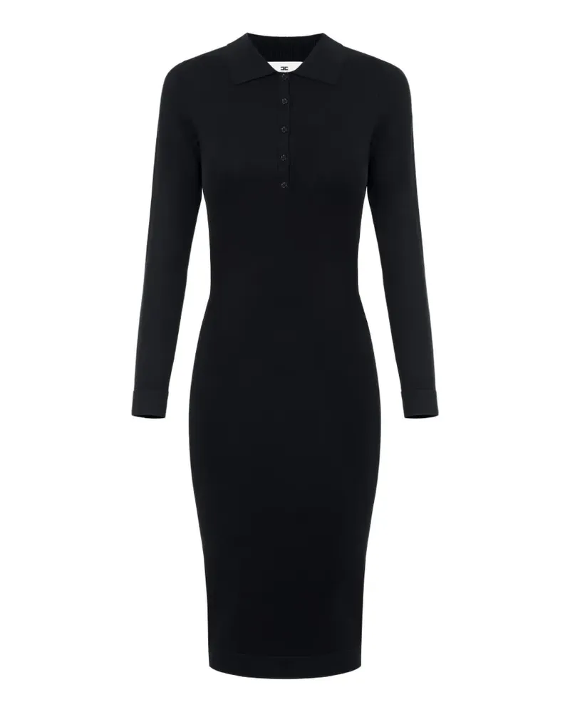 Elisabetta Franchi Kleid aus Strick - Schwarz Schwarz