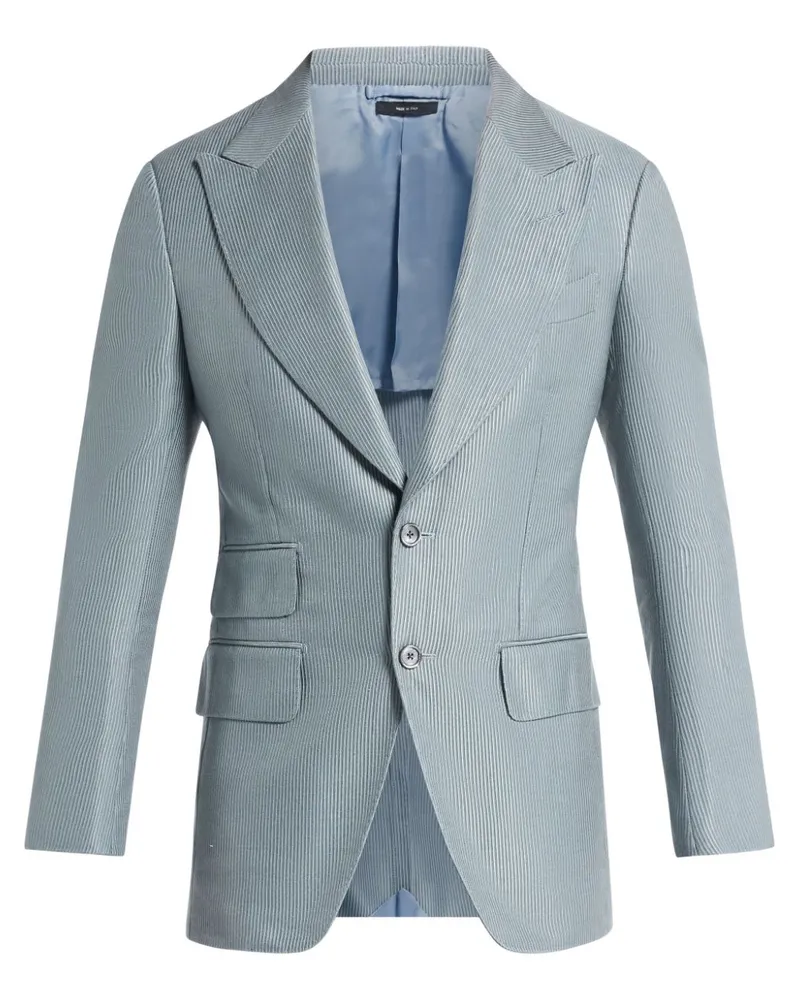 Tom Ford Geripptes Sakko - Blau Blau