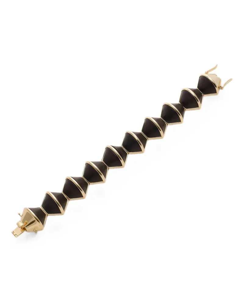 Eddie Borgo Armband mit Wabenmuster - Gold Gold