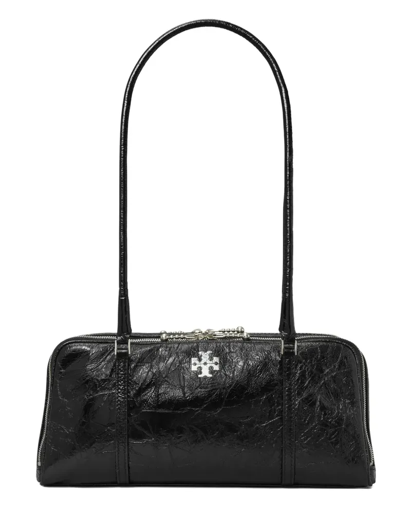Tory Burch small Marshmallow crinkle-leather shoulder bag - Schwarz Schwarz