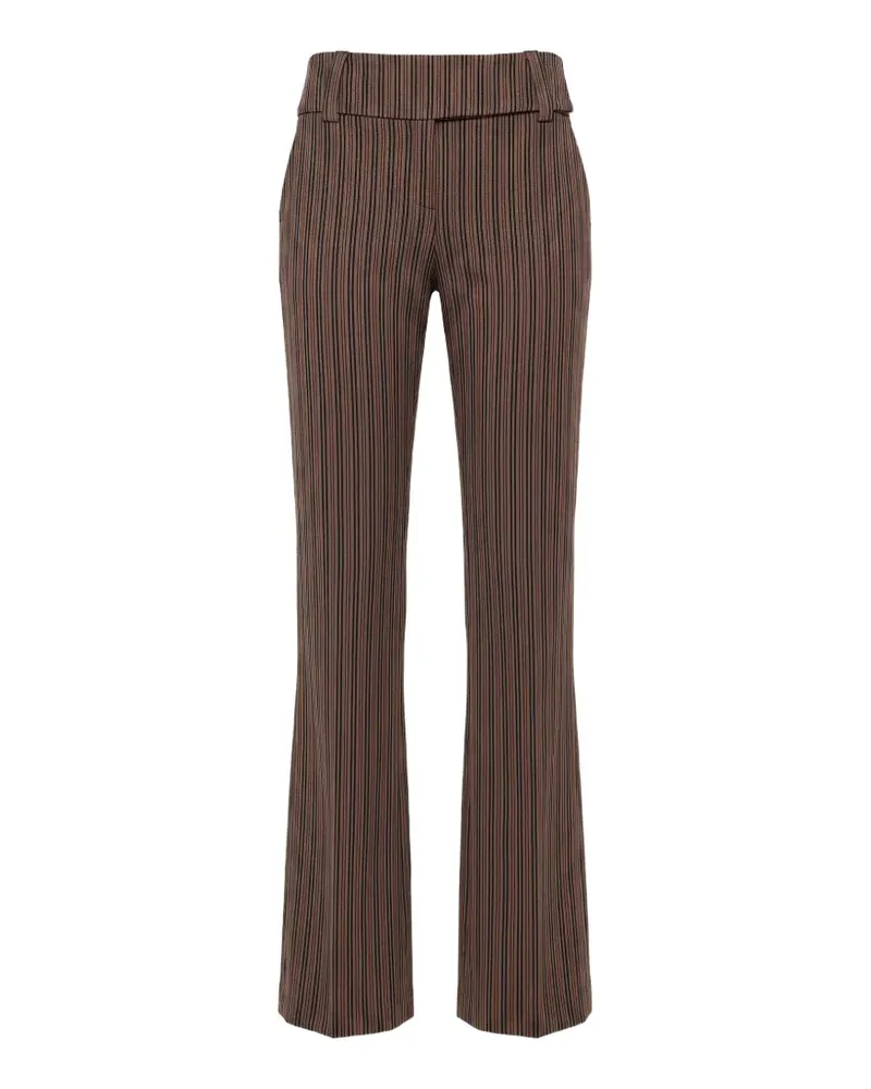 NICHOLAS Ausgestellte Hose mit Streifen - Braun Braun
