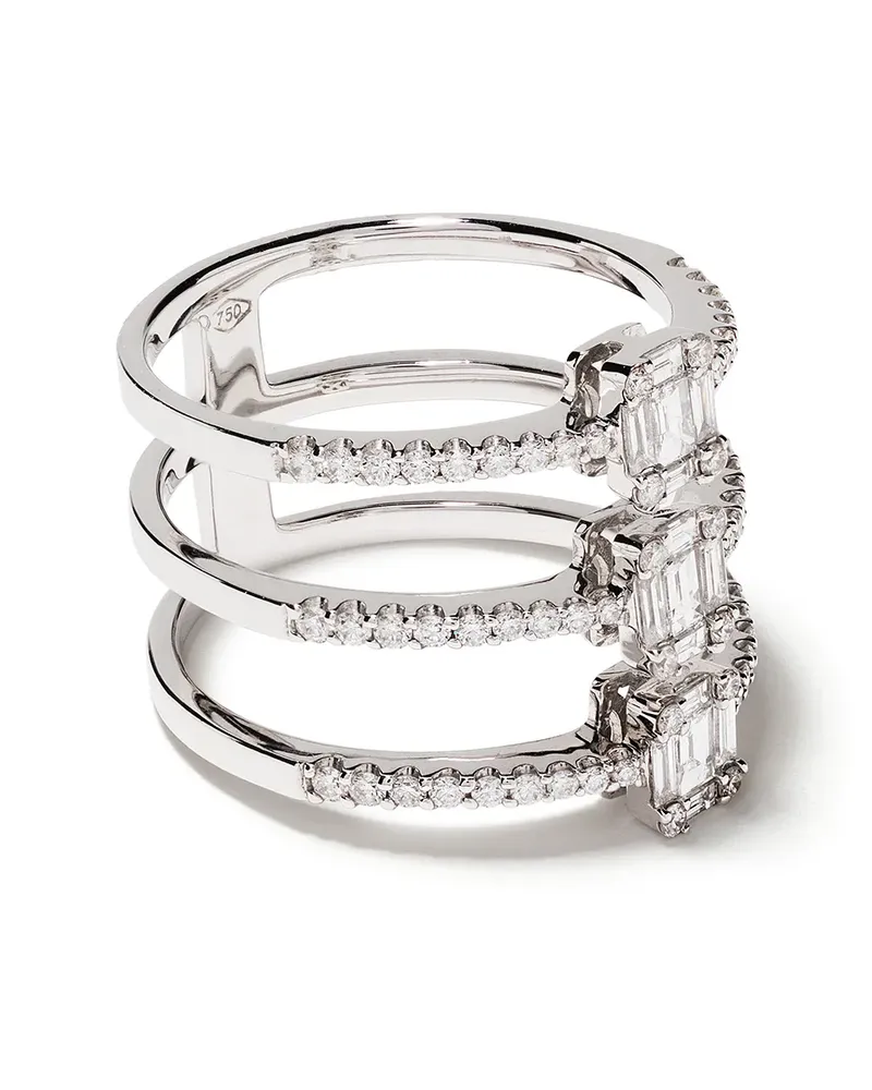 YOKO London 18kt ' Starlight' Weißgoldring - 7 7
