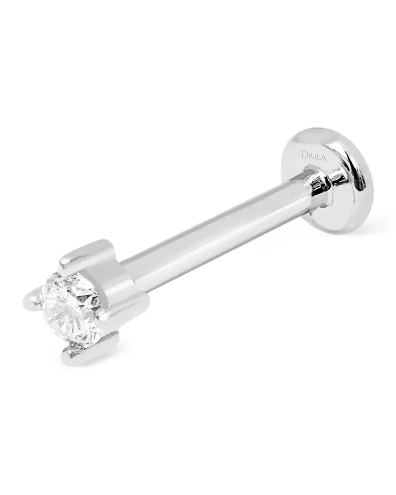 DJULA diamond bar earring - Silber Silber