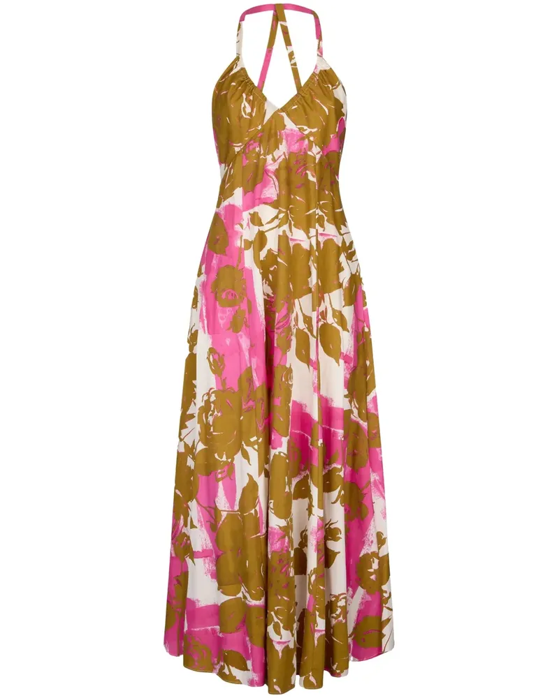 Liu Jo Popeline-Kleid mit Print - Braun Braun