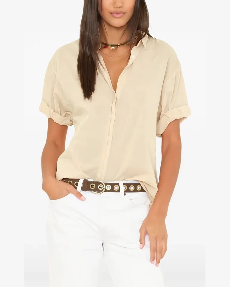 Xírena Parchment Channing cotton shirt - Nude Nude