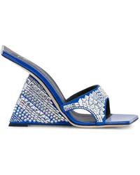 Giuseppe Zanotti Akira Shine Sandalen 105mm Blau