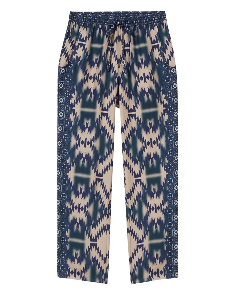 Pierre-Louis Mascia Hose mit geometrischem Muster - Blau Blau