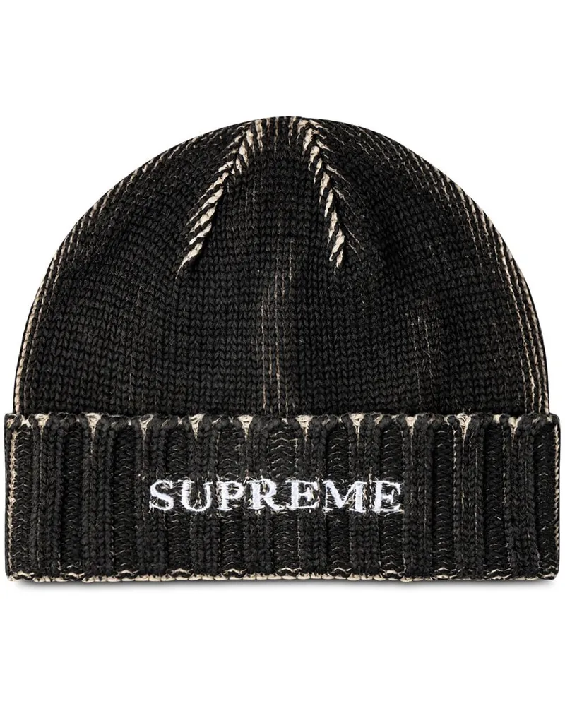 Supreme Being Overprint Beanie - Schwarz Schwarz