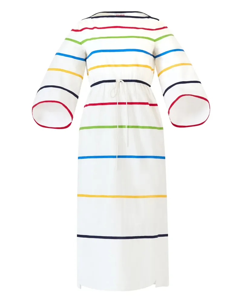 Rosie Assoulin Midikleid aus Baumwolle - Weiß Weiß