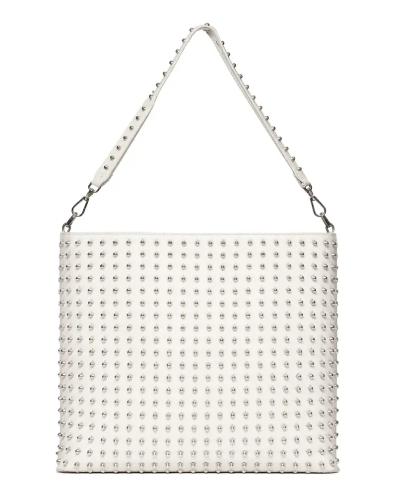 John Richmond stud-embellished shoulder bag - Weiß Weiß