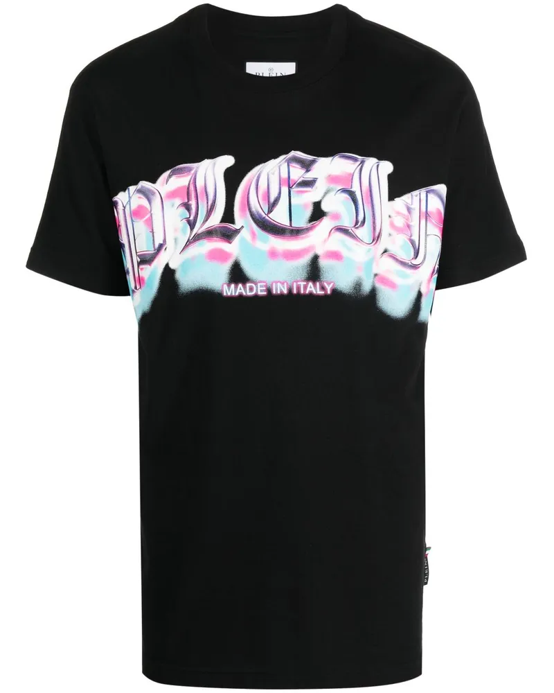 Philipp Plein T-Shirt mit Logo-Print - Schwarz Schwarz