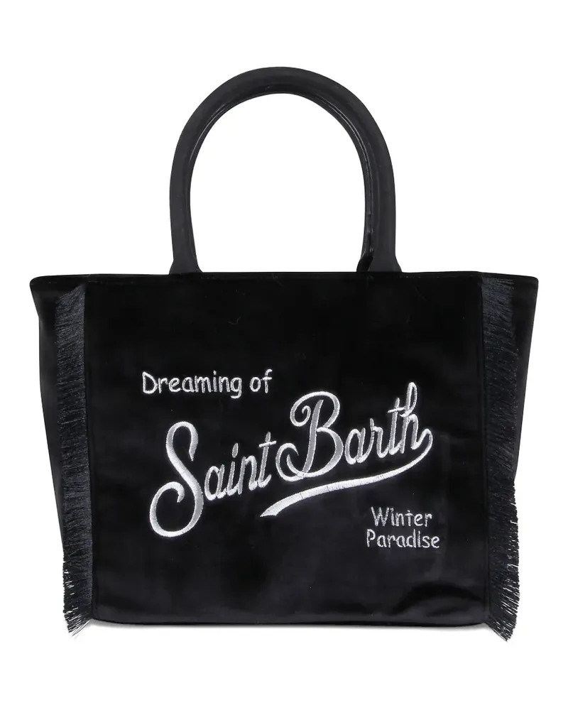 MC2 Saint Barth Vanity fringe-detail tote bag - Schwarz Schwarz