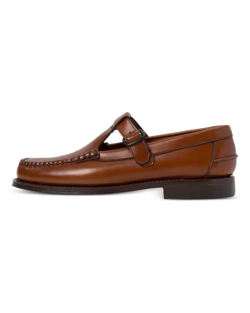 HEREU ALBER Loafer mit T-Riemen - Braun Braun