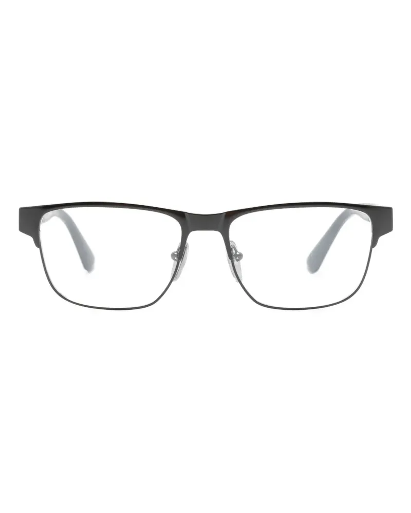 Prada Brille mit eckigem Gestell - Schwarz Schwarz