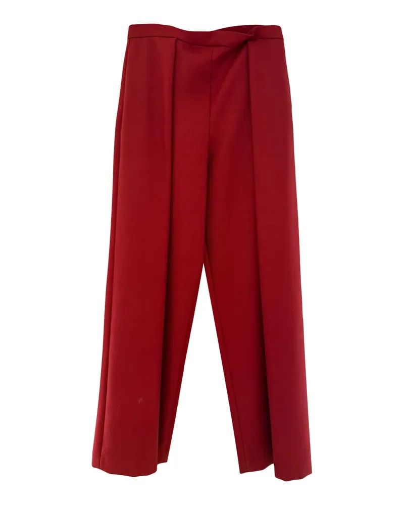 Maison Rabih Kayrouz High-Waist-Hose mit Bundfalten - Rot Rot