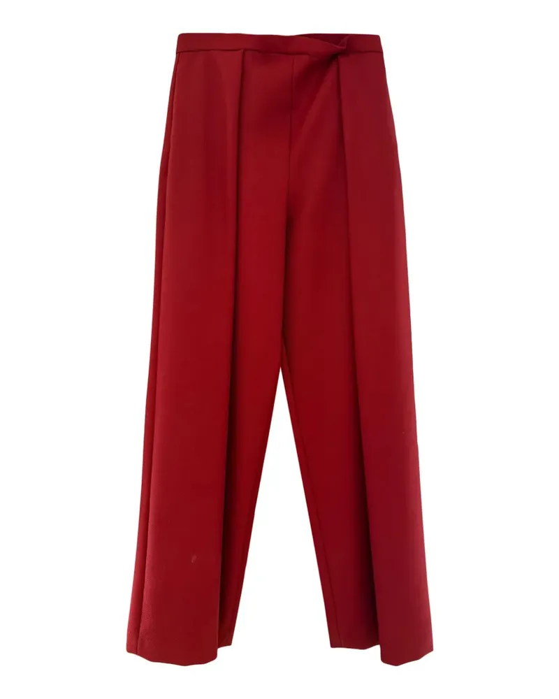 Maison Rabih Kayrouz High-Waist-Hose mit Bundfalten - Rot Rot