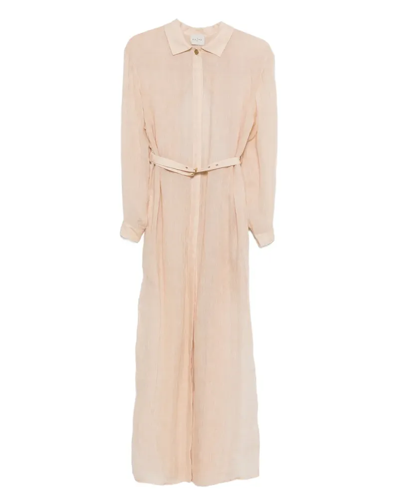 Le Kasha 1918 Kleid aus Leinen - Nude Nude