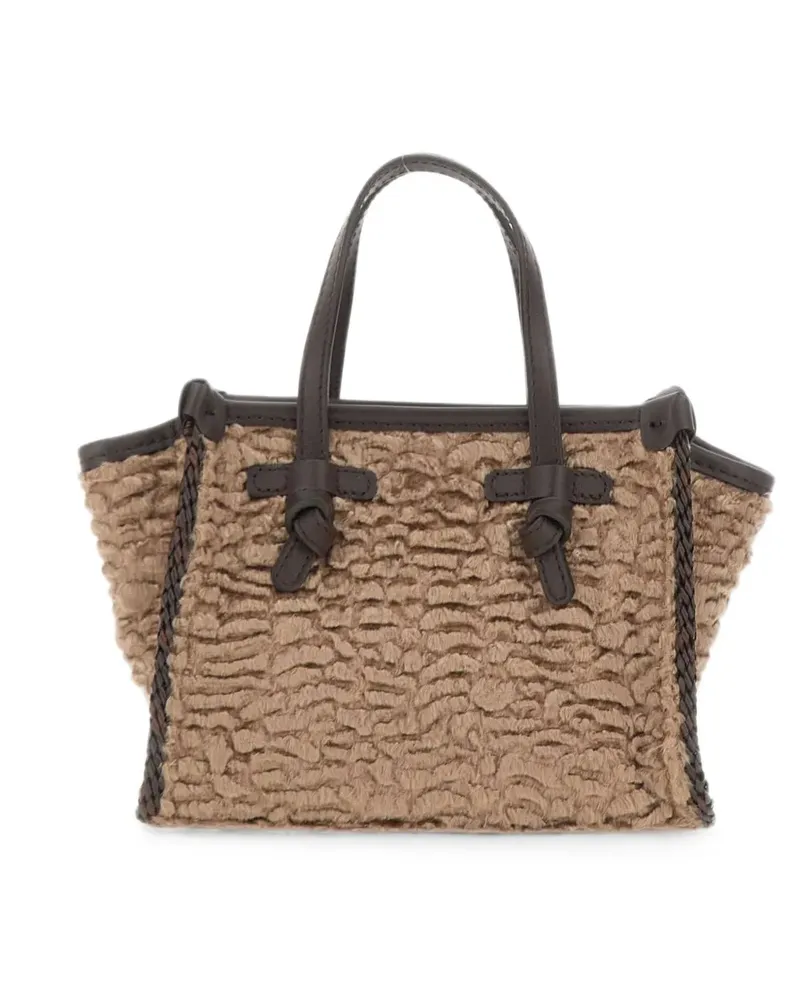 Gianni Chiarini Miss Marcella textured tote bag - Nude Nude