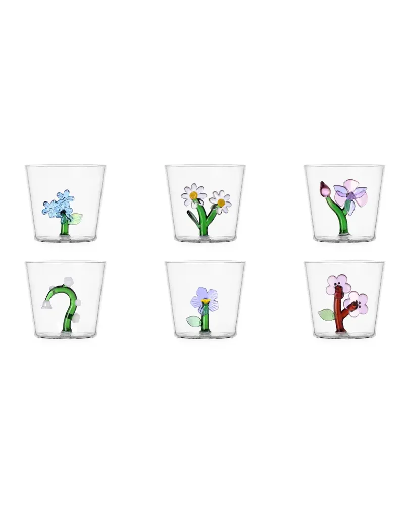 Ichendorf Milano Botanica Flower Becher (6er-Set) - Weiß Weiß