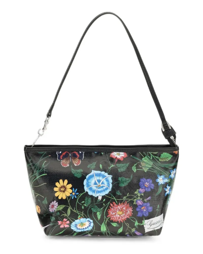 Gucci small Lady Lunetta Flora-print tote bag - Schwarz Schwarz