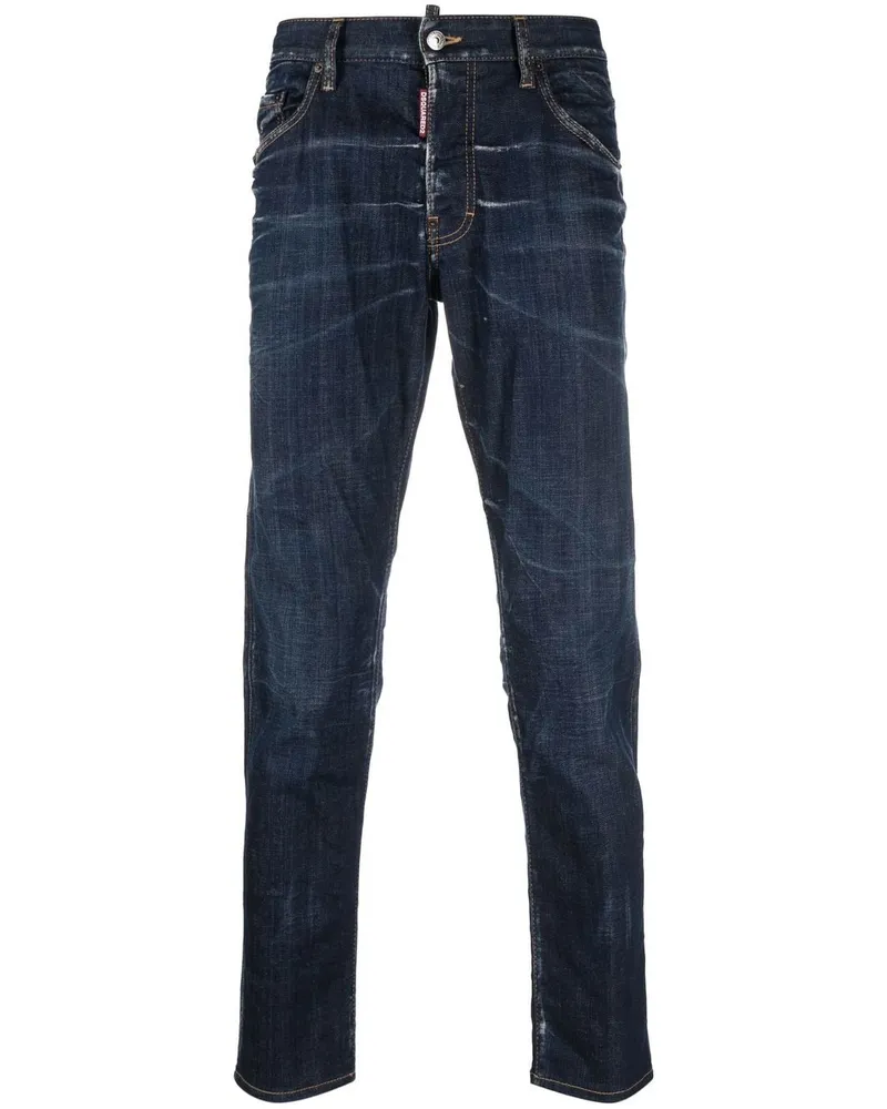 Dsquared2 Skinny-Jeans mit Bleach-Effekt - Blau Blau