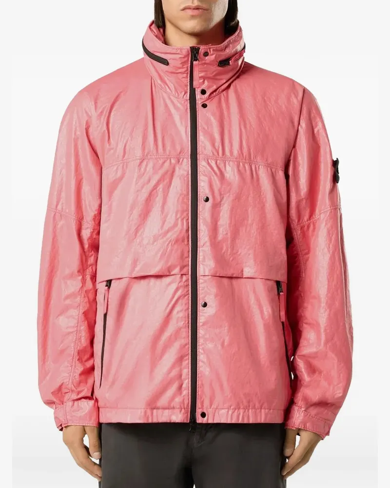Stone Island Q100019 leichte 3L-TC Jacke aus Nylon - Rosa Rosa