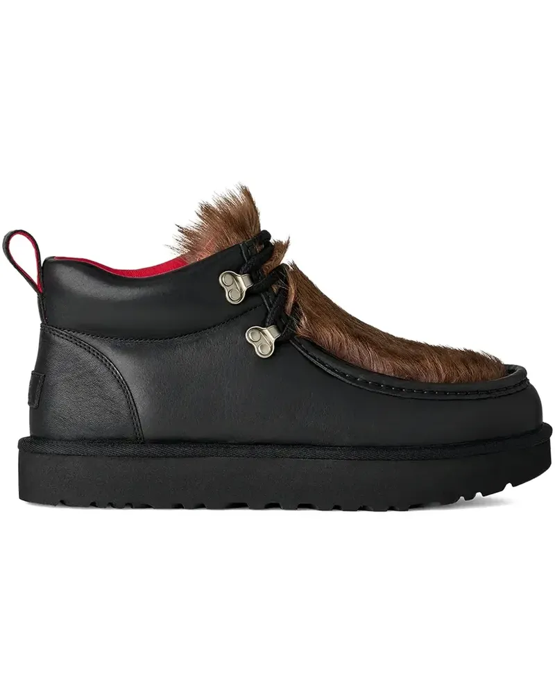 UGG x Ambush Stiefel mit Pelzbesatz - Schwarz Schwarz